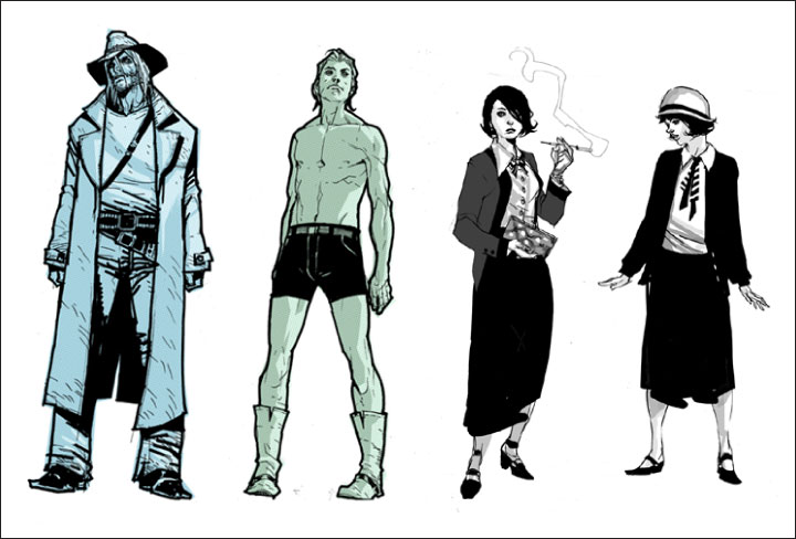Comic book sketches