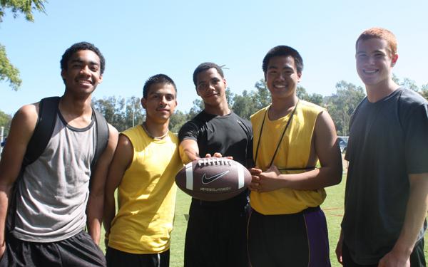 The True Freshmen are one of the new flag football intramural teams on campus.