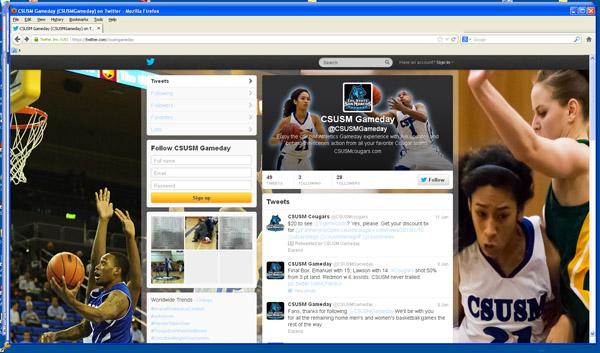 Cougar Athletics now has its own Twitter page.