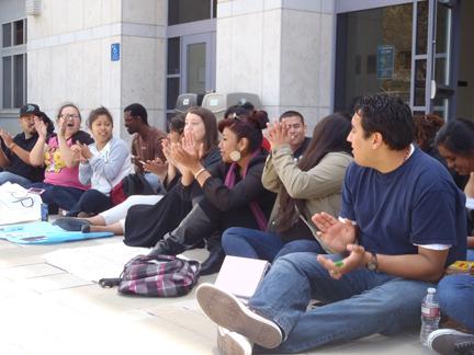 GALLERY: Students stage sit-in for racial equality