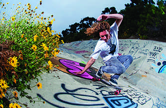 man on skateboard