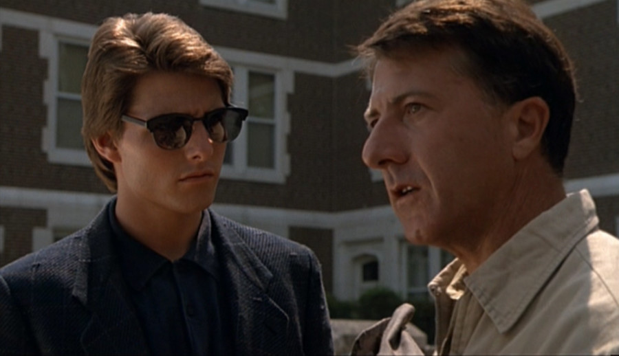 A scene from the movie Rain Man starring Tom Cruise, left, and Dustin Hoffman.