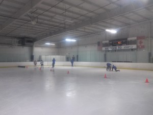 The ice rink in Escondido. Picture taken by Alison Seagle.