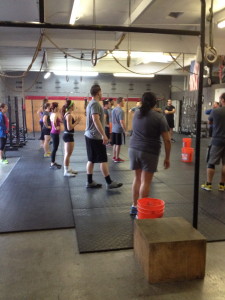 Individuals participating in Crossfit. 