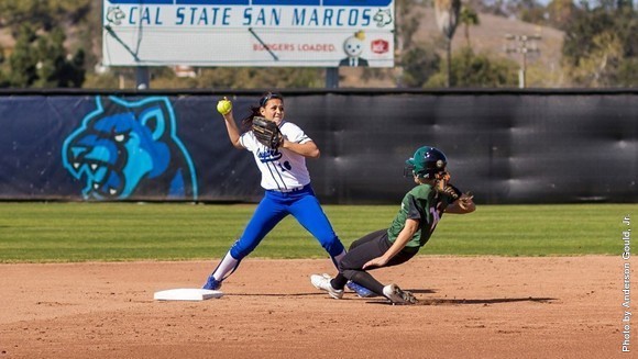 Photos of Cougar softball provided by CSUSM athletics. Visit at www.CSUSMcougars.com