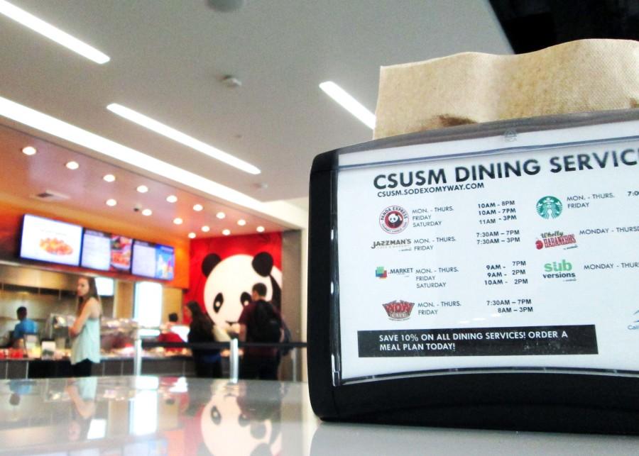 Food court at CSUSM University Student Union