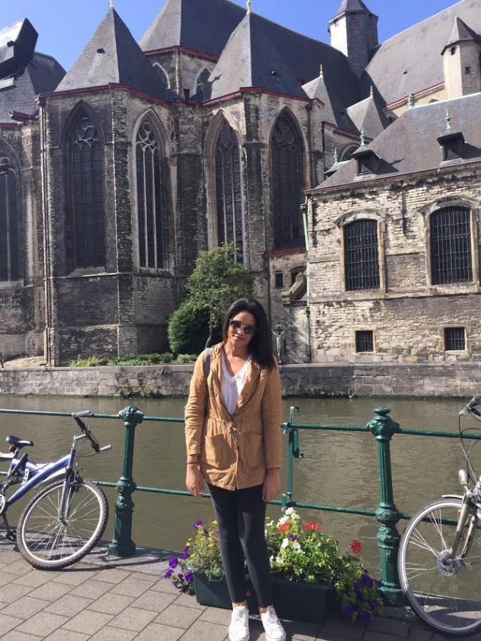 Cassandra Steppat during her study abroad trip in Europe.