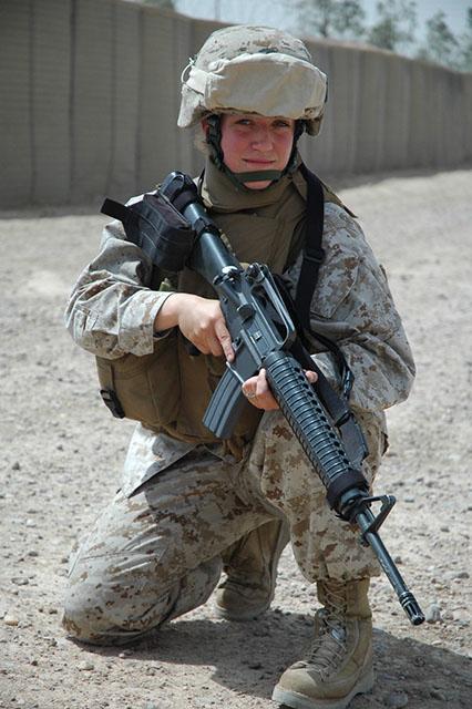 Veteran encourages women in the Marines to lead by example to empower one another