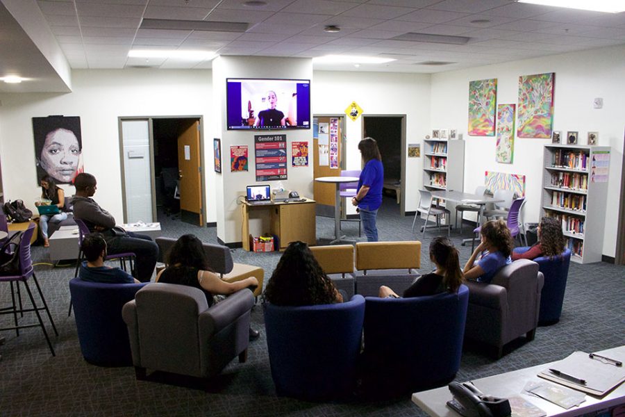 CSUSM students listened to an hour long presentation from Abby Stein as she recounts her childhood
struggle with gender identity in the Gender Equity Center.