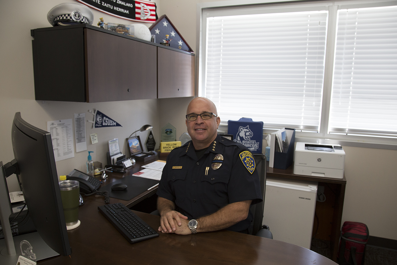 Scott Ybarrondo is now our new campus chief of police.