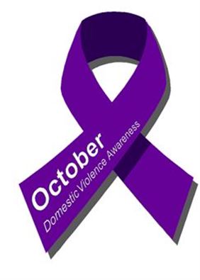 A purple ribbon is the symbol of awareness for domestic violence.