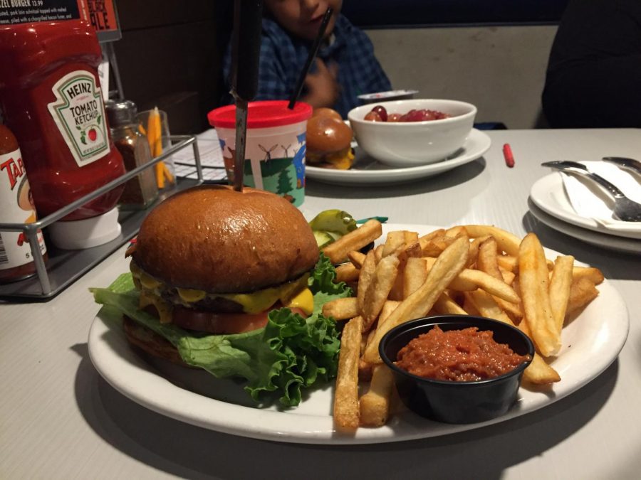 Enjoy Delicious Backyard Basic Burger at Slaters 50/50 in San Marcos 