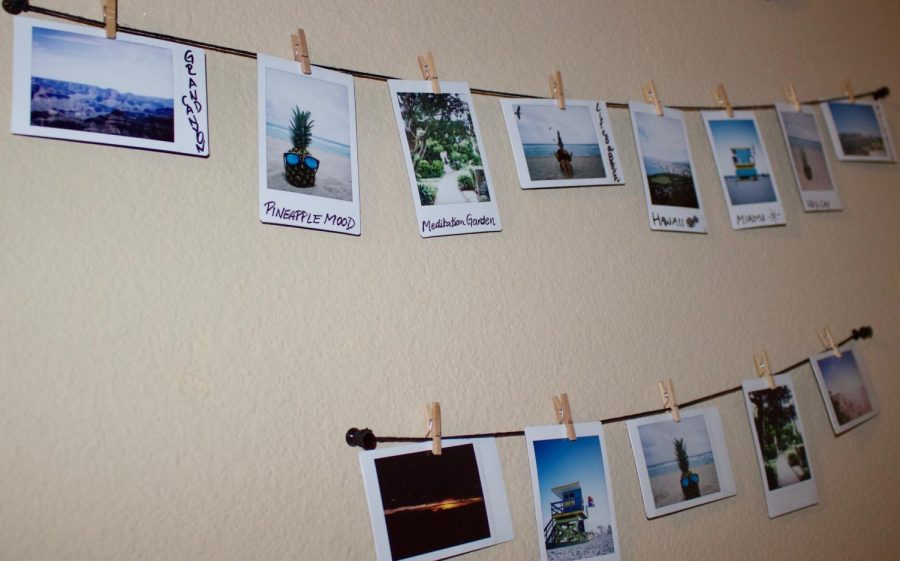 Collect memories in a photo format to help remember the material-free moments in life.