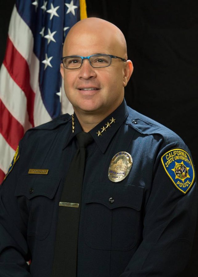 Scott Ybarrondo, chief of police poses for headshot.
