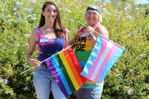 J Morales (left) and Alicia Silva (right) show their pride.