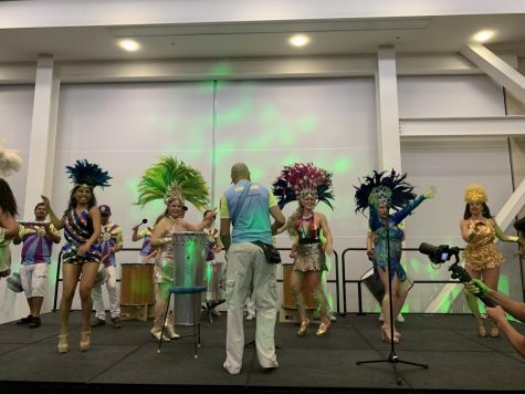Students celebrate the energy of Brazilian culture with food, dancing and games