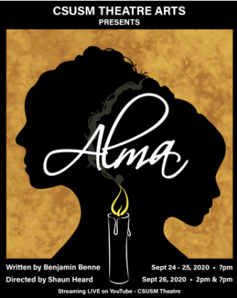 The first virtual play to be performed by the Theater Department this fall, “Alma” will premiere on Sept. 24.