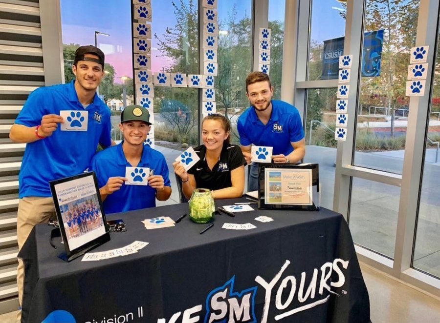 The CSUSM Student Athlete Advisory Committee enjoys fundraising to support the Make-A-Wish America Foundation.