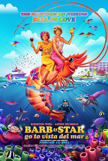 Kristen Wiig and Annie Mumolo star in new quirky comedy Barb and Star go to Vista Del Mar, now available to stream on Netflix. 