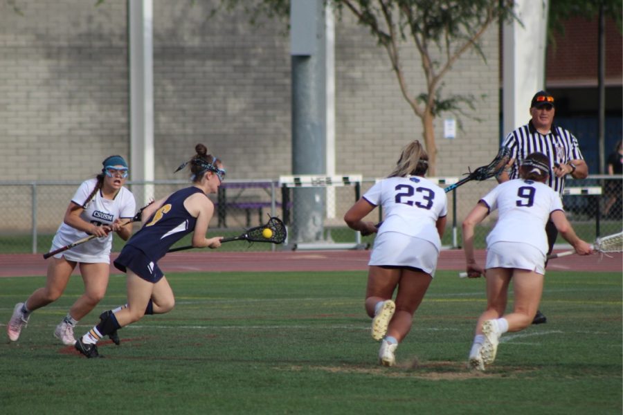 Womens lacrosse plays a strong playoff match and receives silver