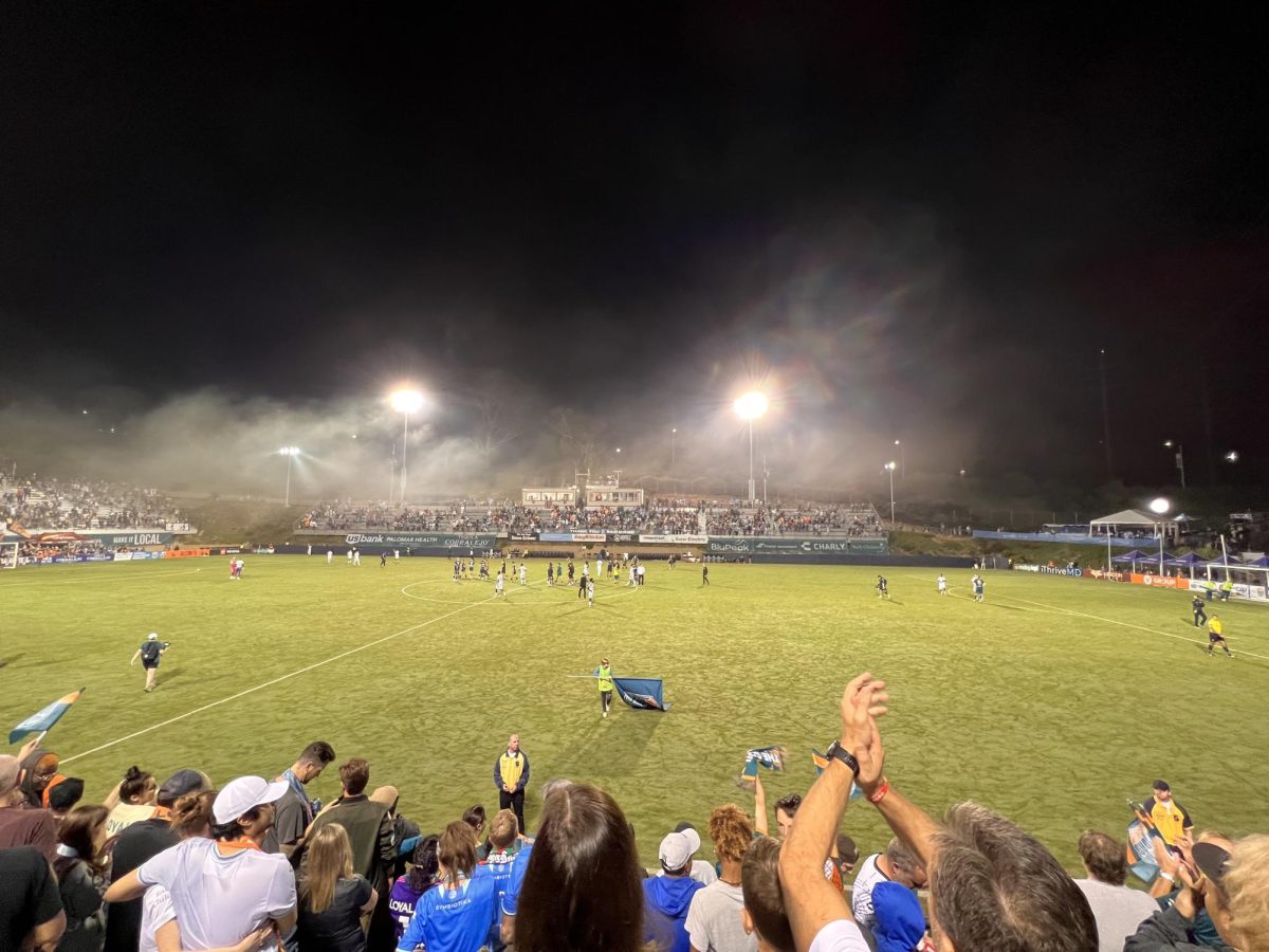 A view from the bleachers of the San Diego Loyal's game on October 7.  